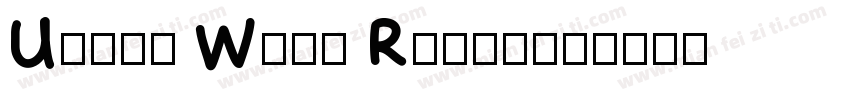 Under Weak Rough字体转换